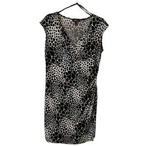 AGB black and white animal print women's dress. Size XL